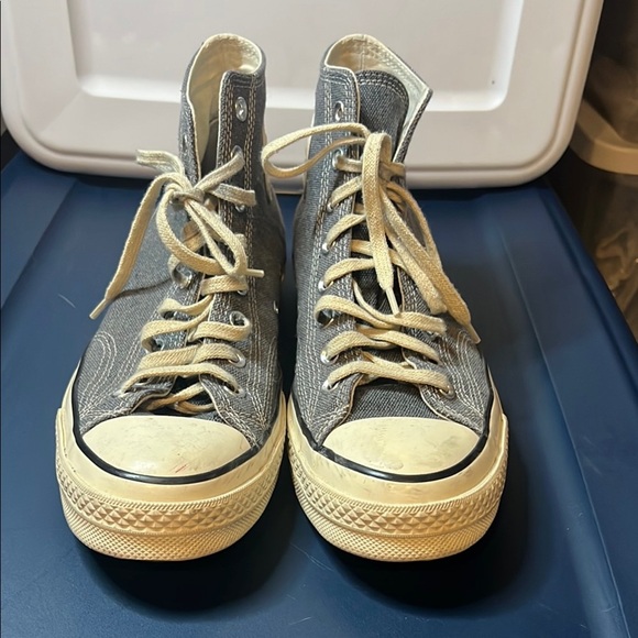 Converse Chuck Taylor Grayish Blue High-Top Sneakers size 9 1/2 - Picture 1 of 11